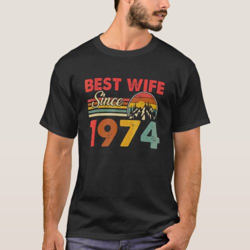Best Wife Since 1974 Epic Matching 49th Wedding An T-Shirt