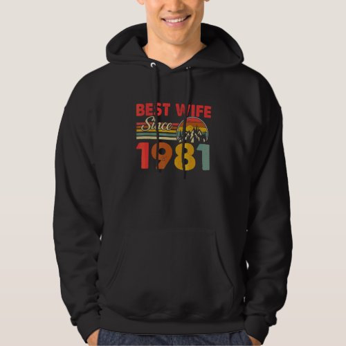 Best Wife Since 1981 Epic Matching 42nd Wedding An Hoodie