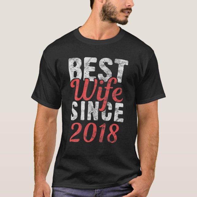 Best Wife Since 2018 Women 2Nd Anniversary T-Shirt (Front)