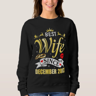 Best Wife Since December 1999 Happy Married 23 Yea Sweatshirt