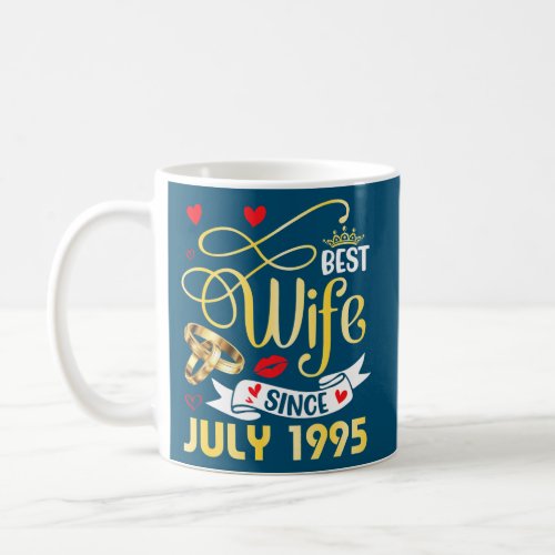 Best Wife Since July 1995 Marry Anniversary 27 Coffee Mug