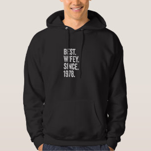 Best Wifey Since 1978 44th Wedding Anniversary 44  Hoodie