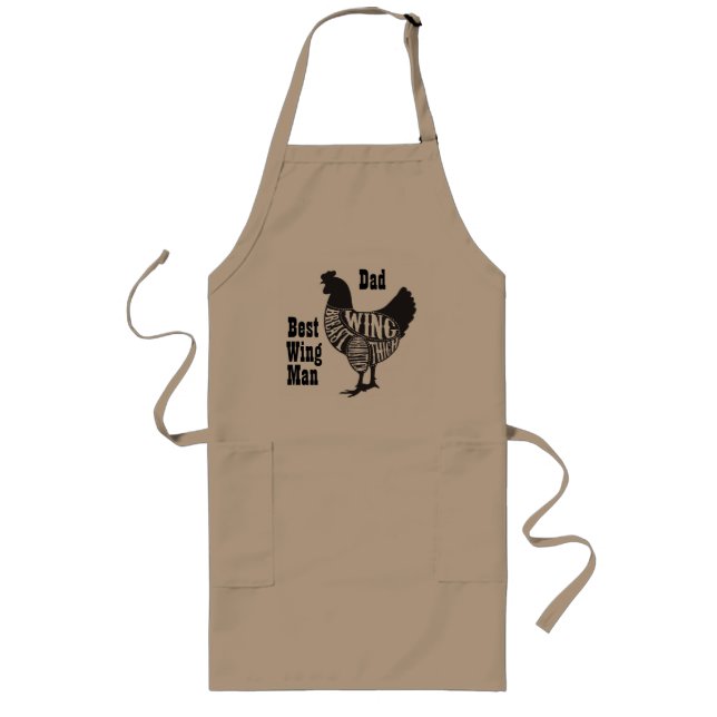 Best Wing Man, Chicken Customizable Apron (Front)