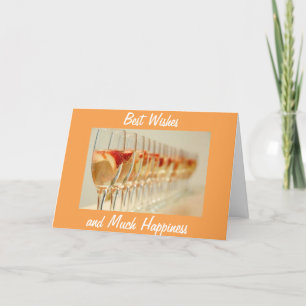 BEST WISHES AND MUCH HAPPINESS TO YOU CARD