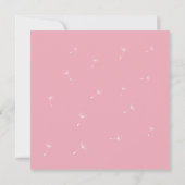 Best Wishes! Baby Shower Invitation (pink) (Back)