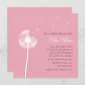 Best Wishes! Baby Shower Invitation (pink) (Front/Back)