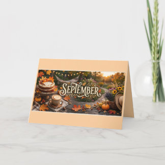 Best Wishes Card - September Inspired