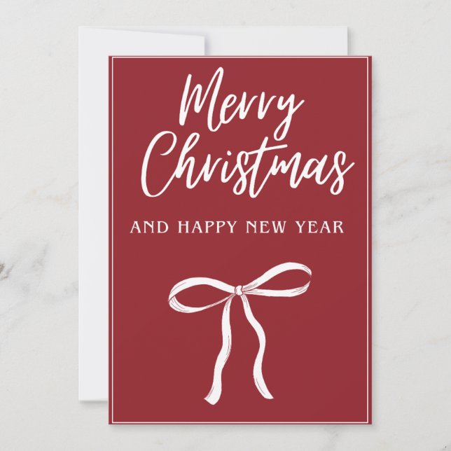 Best Wishes Christmas Holiday Card (Front)