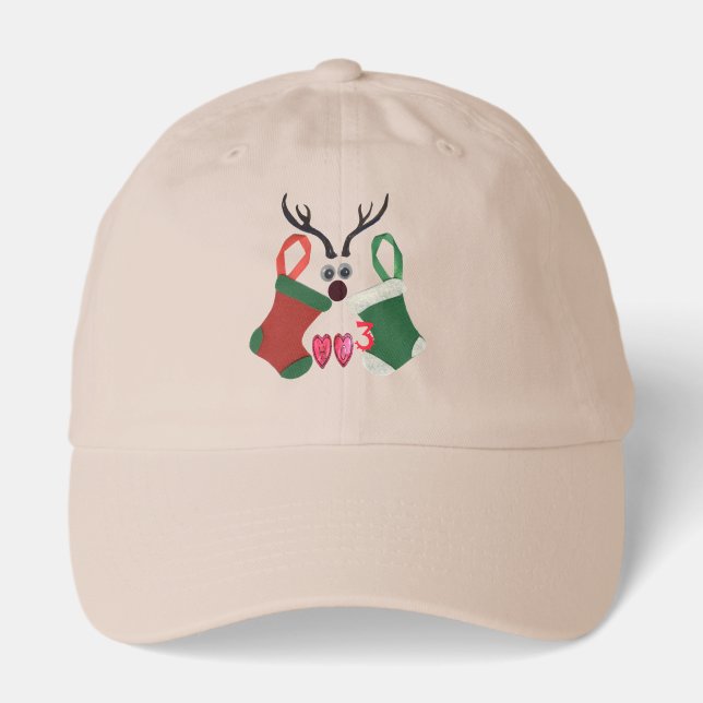 Best Wishes Christmas Special Occasion Red & Green Hat (Front)