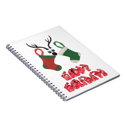 Best Wishes Christmas Special Occasion Red  Green Notebook