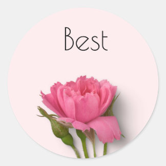 Best Wishes Flower Sticker