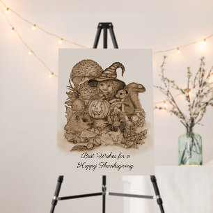 Best Wishes for a Happy Thanksgiving Foam Board