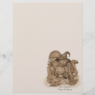 Best Wishes for a Happy Thanksgiving Letterhead