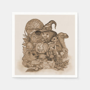 Best Wishes for a Happy Thanksgiving Napkins