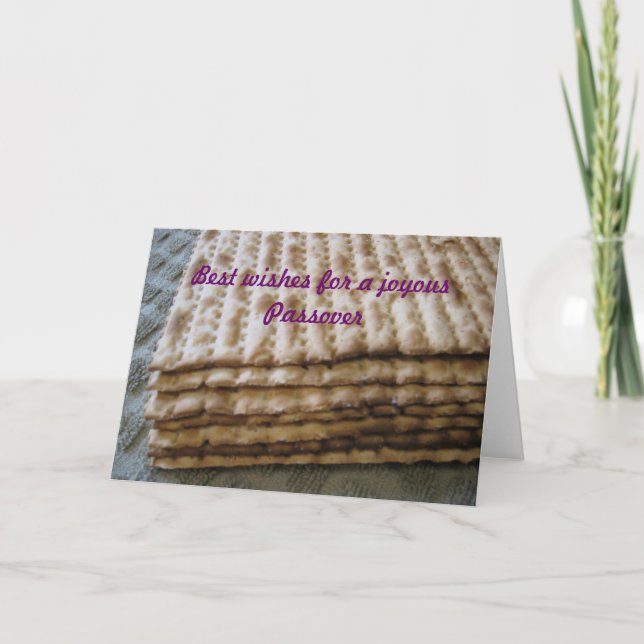 Best wishes for a joyous Passover Card (Front)