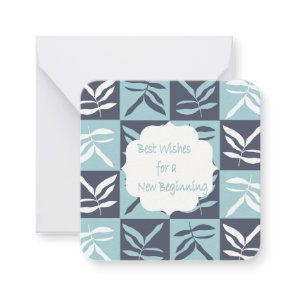 Best wishes for a new Begining  Note Card