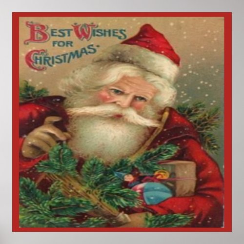 Best Wishes For Christmas Poster