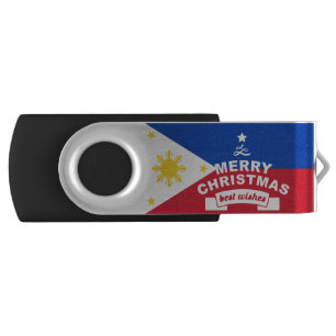 Best Wishes For Merry Christmas & a Happy New Year Flash Drive