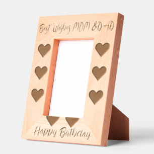 "Best Wishes for Mom & Dad: A Birthday Tribute" Engraved Frames