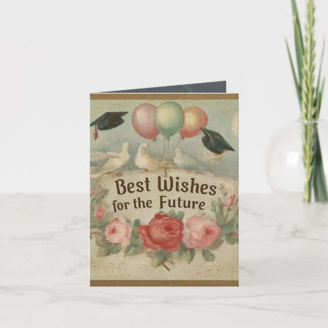 Best Wishes for the future Thank You Card (Front)