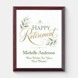 Best Wishes For Your Next Chapter Personalized Award Plaque