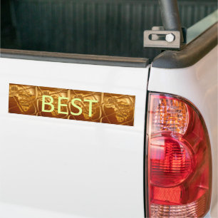 Best Wishes from Africa: A Golden Continent Bumper Sticker