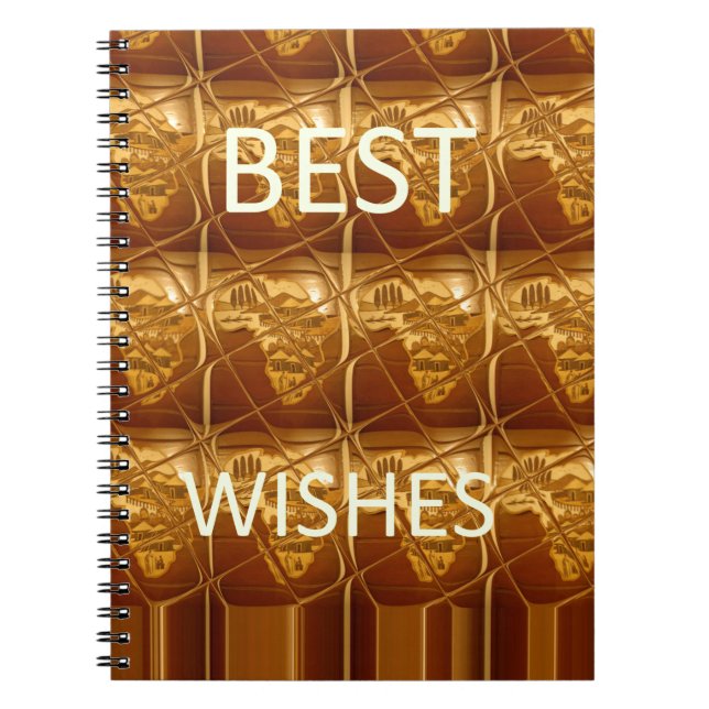Best Wishes from Africa: A Golden Continent Notebook (Front)