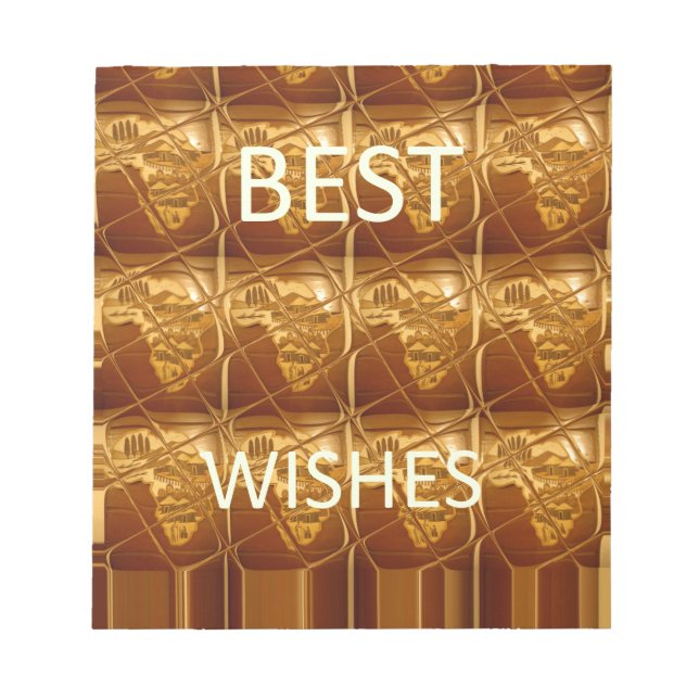 Best Wishes from Africa: A Golden Continent Notepad (Front)