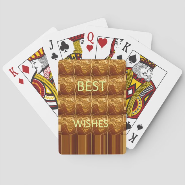 Best Wishes from Africa: A Golden Continent Poker Cards (Back)