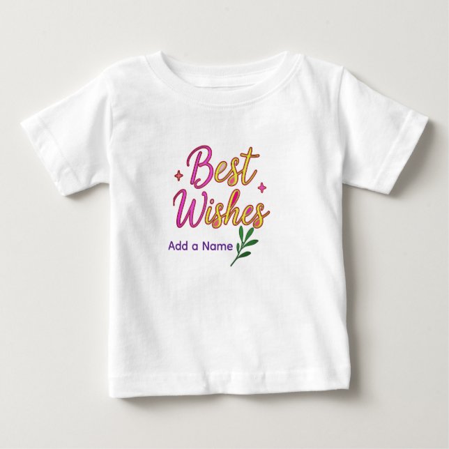 Best Wishes Girl T shirt (Front)