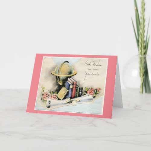 Best Wishes Graduate Folded Greeting Card