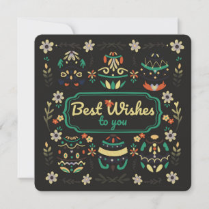 Best wishes greeting card