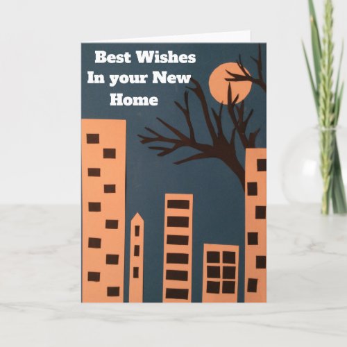 Best wishes in your new home card