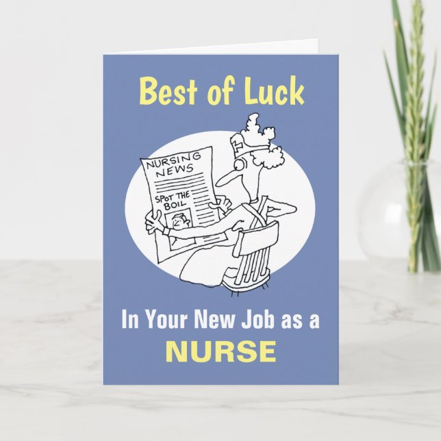 Best Wishes in Your New Job as a Nurse Card (Front)