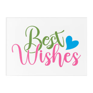 Best Wishes Inspirational Acrylic Wall Art