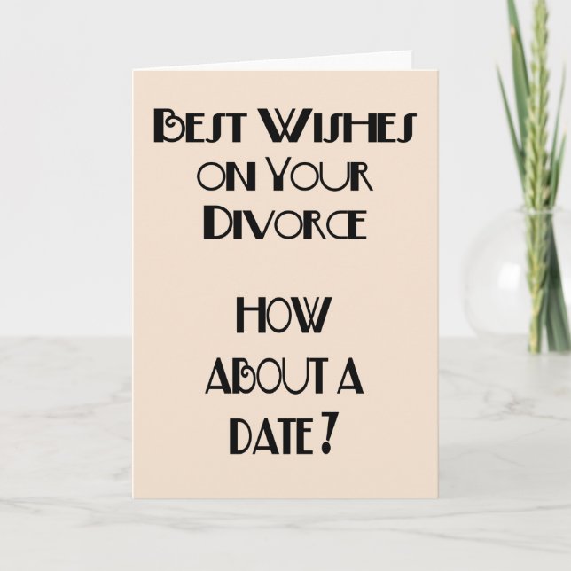 Best Wishes On Your Divorce Card (Front)