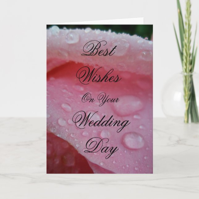 Best wishes on your wedding day card (Front)