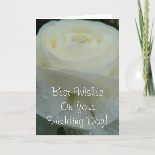 Best Wishes on Your Wedding Day Card (Front)