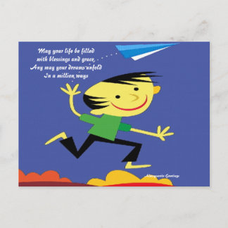 Best wishes postcards-alwayswrite greetings postcard