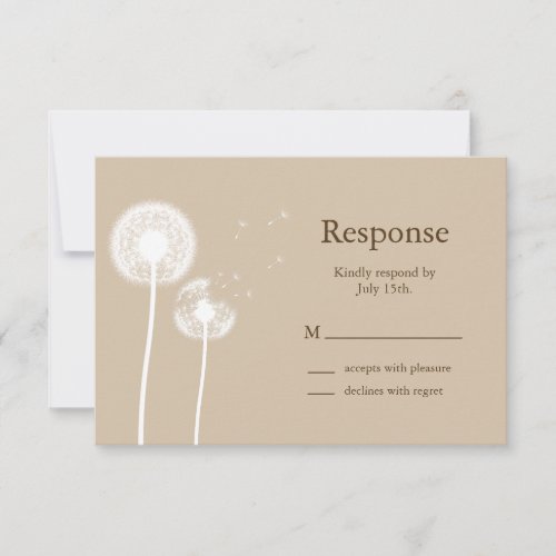 Best Wishes! RSVP (brown)