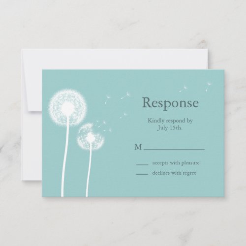 Best Wishes! RSVP (turquoise)