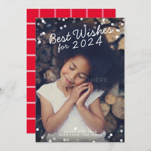 Best Wishes the New Year Photo Card
