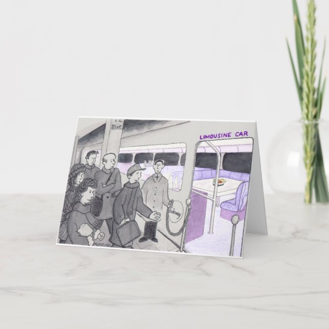 Best Wishes to a Subway Commuter Card (Front)