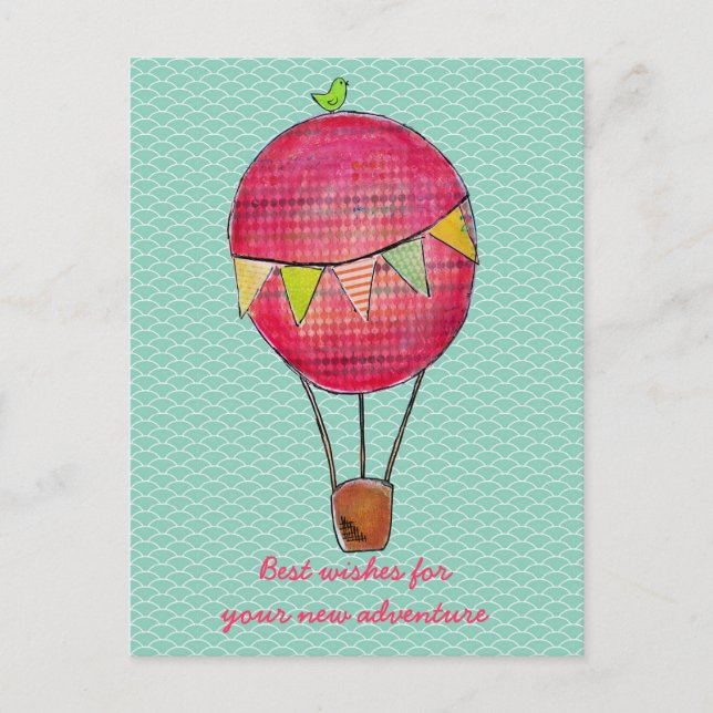 Best Wishes Travel Travelling Good Trip Greeting Postcard (Front)