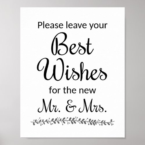 Best Wishes Wedding Guest Book Sign _ Rochester