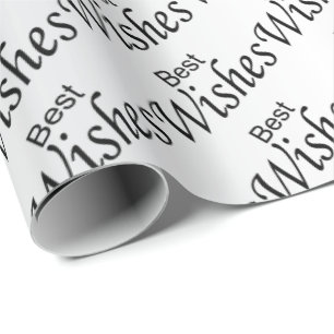 Best Wishes Wedding Wrapping Paper