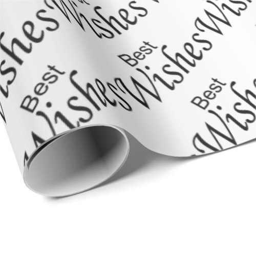 Best Wishes  Wedding Wrapping Paper