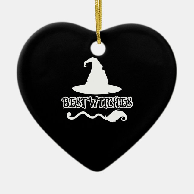 Best Witches Funny Witch Shirt Halloween 2021 Ceramic Ornament (Front)