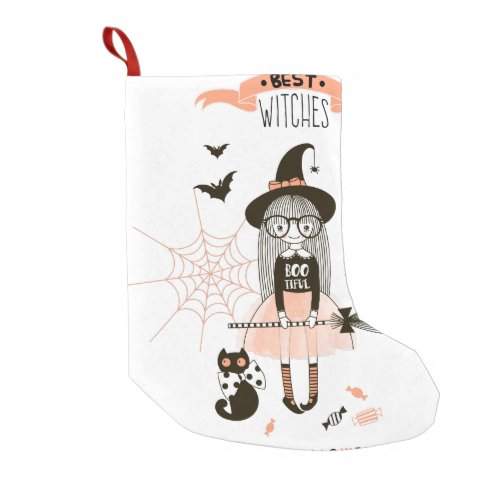 Best Witches Happy Halloween Small Christmas Stocking