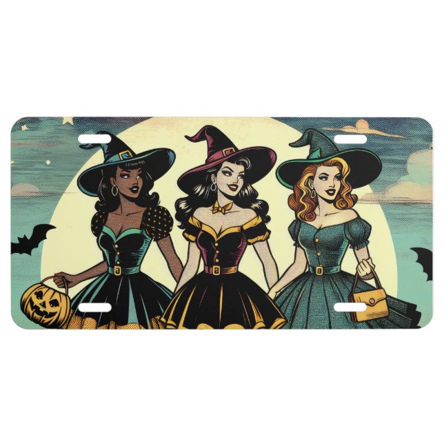 Best Witches  License Plate (Front)